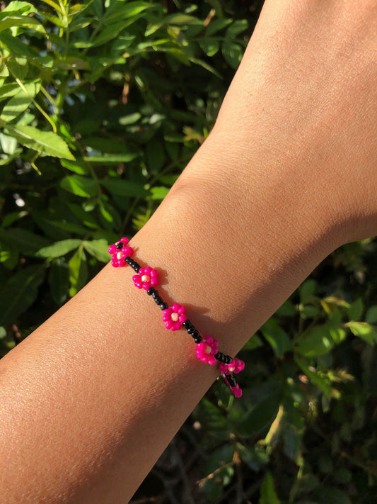 Black/Pink Daisy