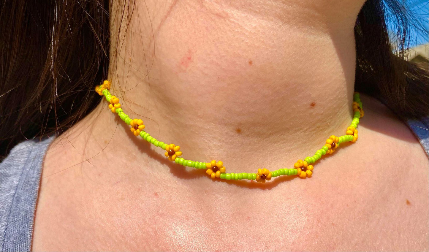 Sunflower Necklace