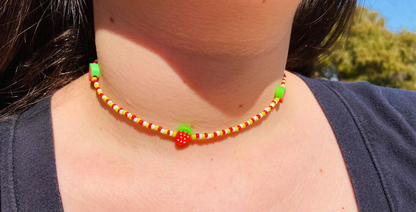 Strawberries Necklace