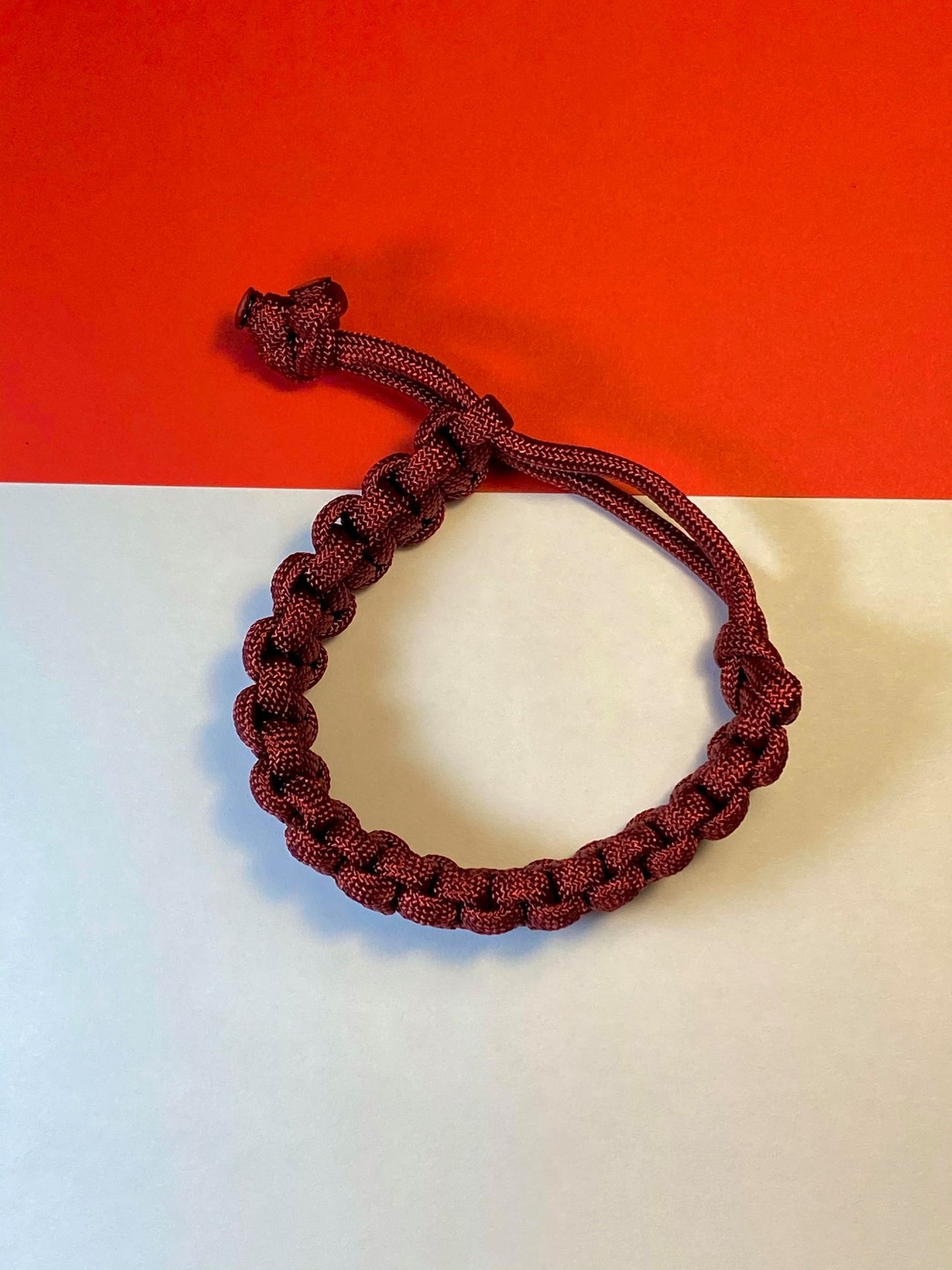 Burgundy Paracord Bracelet