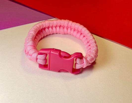 Pink Paracord Bracelet
