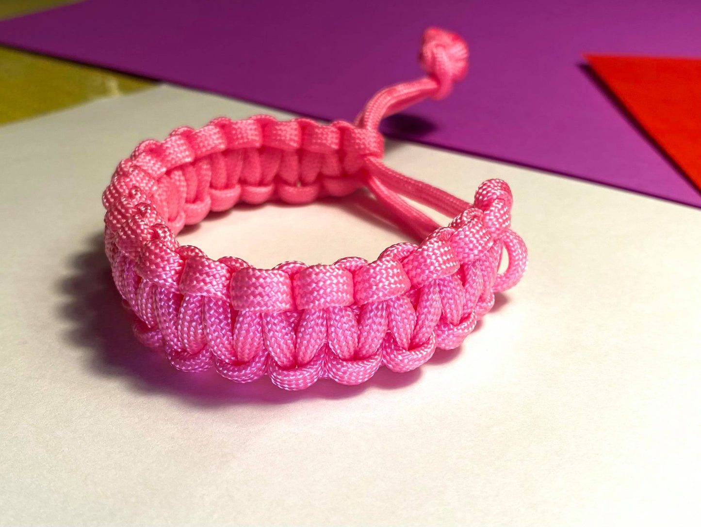 Pink Paracord Bracelet