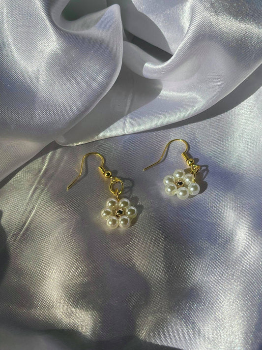 Pearl Flower Earrings