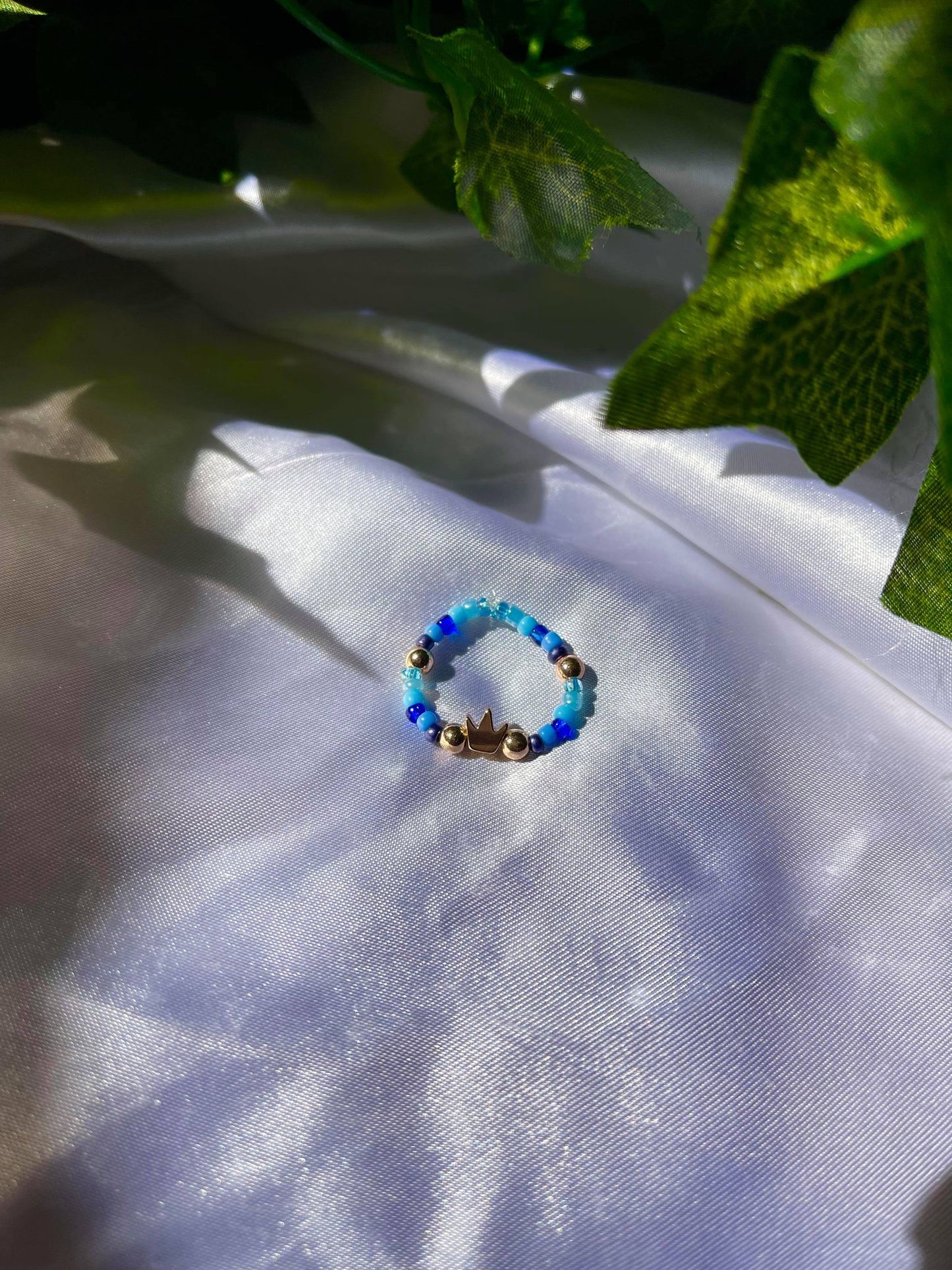 Blue Crown Ring