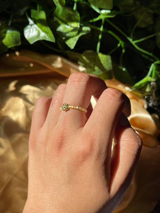 Yellow Flower Ring