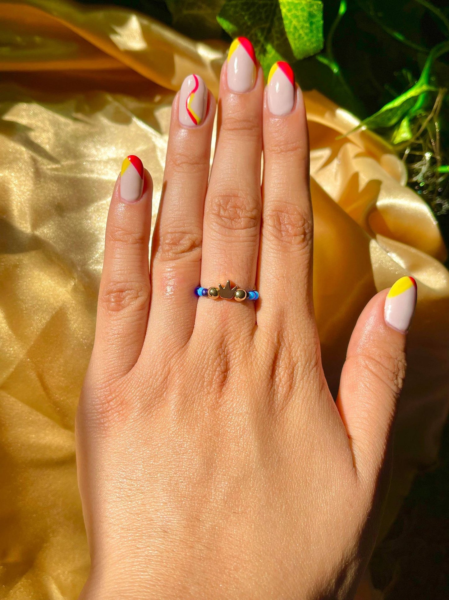 Blue Crown Ring