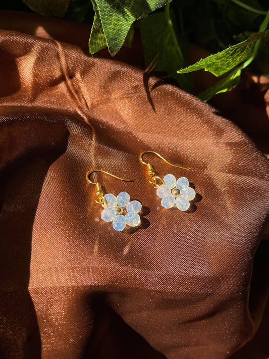 Glassy Flower Earrings