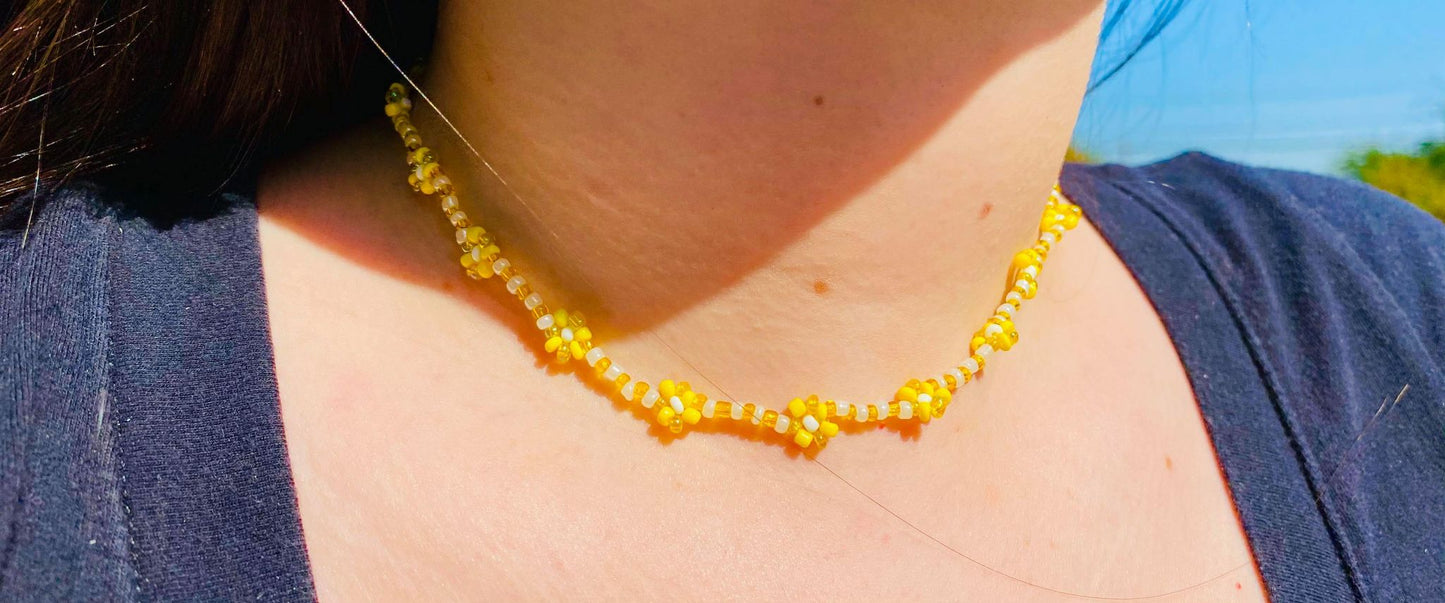 Yellow Daisies Necklace