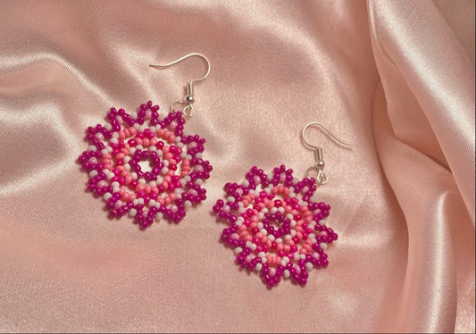 Pinks - Beaded Earrings