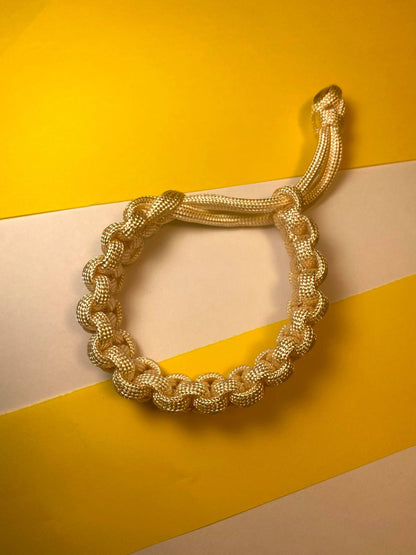 Light Yellow Paracord Bracelet