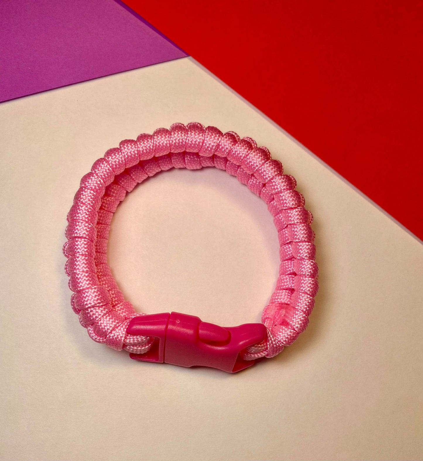 Pink Paracord Bracelet