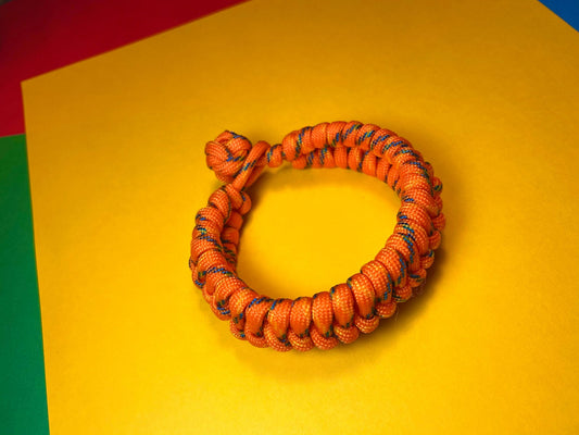 Orange Paracord Bracelet