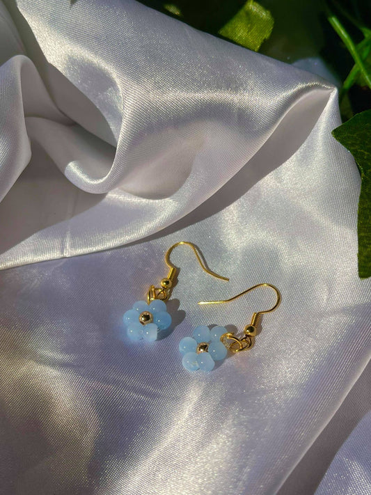 Blue Flowers Earrings