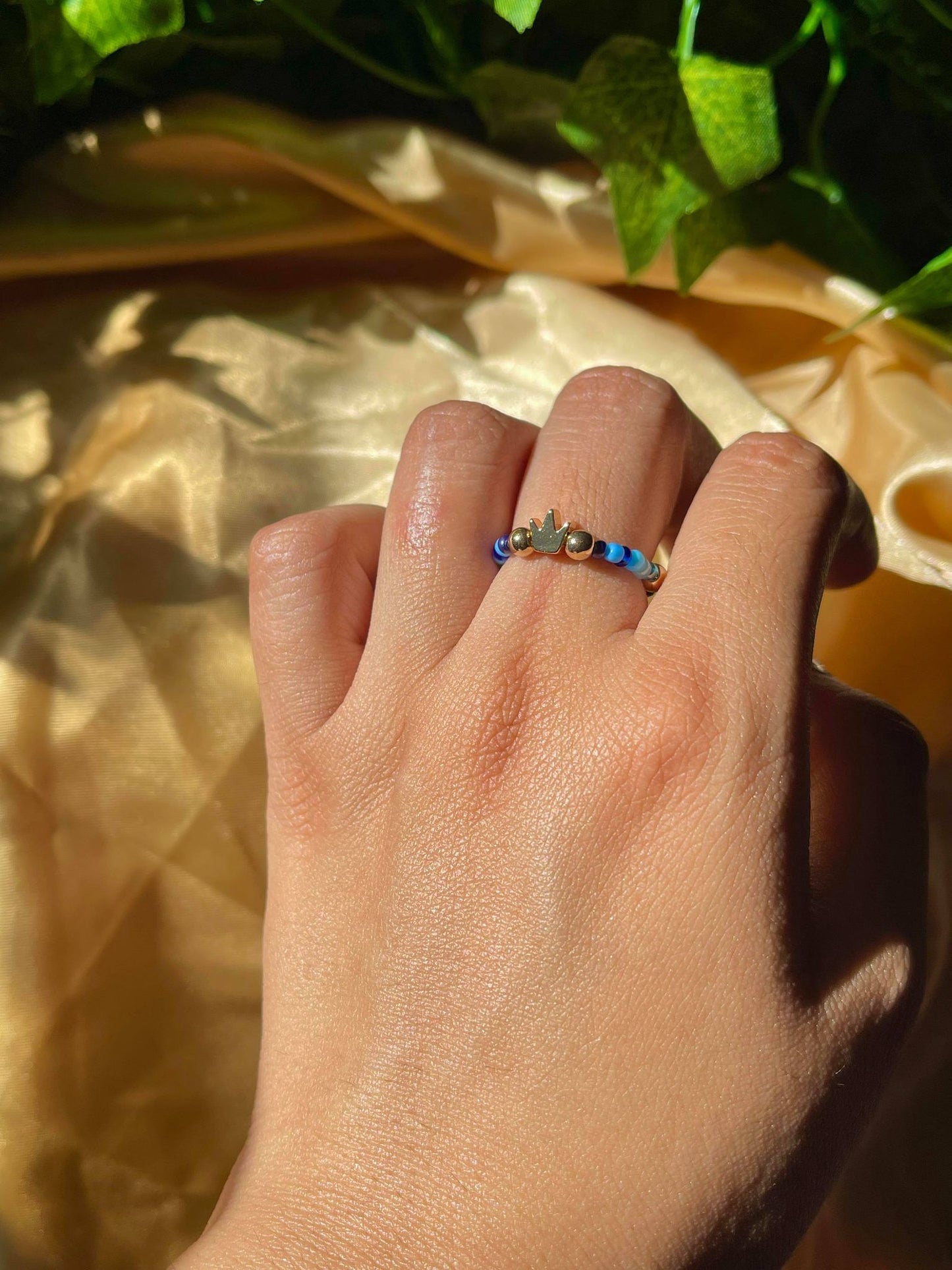 Blue Crown Ring